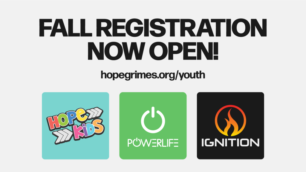 YouthMinistry FallRegistration Slide