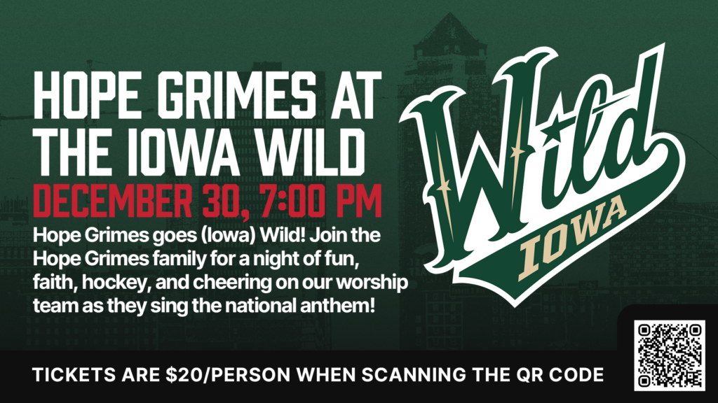 HopeGrimesAtIowaWildQRCodeSlide